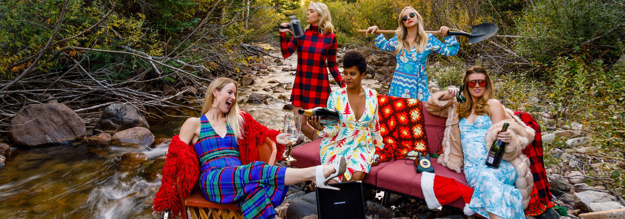 Ugly Christmas Sweater Dresses & Jumpsuits by Shinesty
