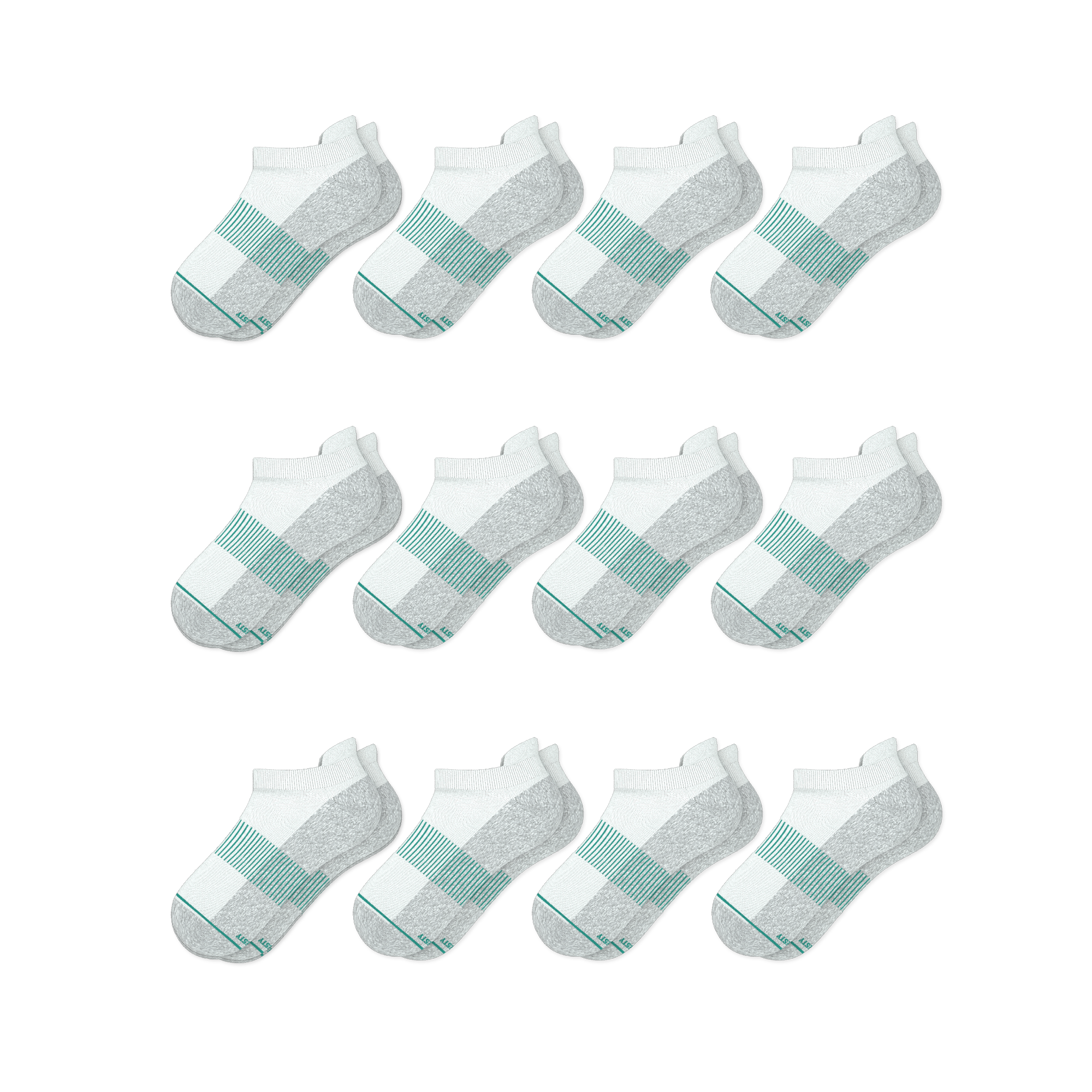 White Stay Weird Heel Hammock™ Ankle Socks 12 Pack | The Cloud 9