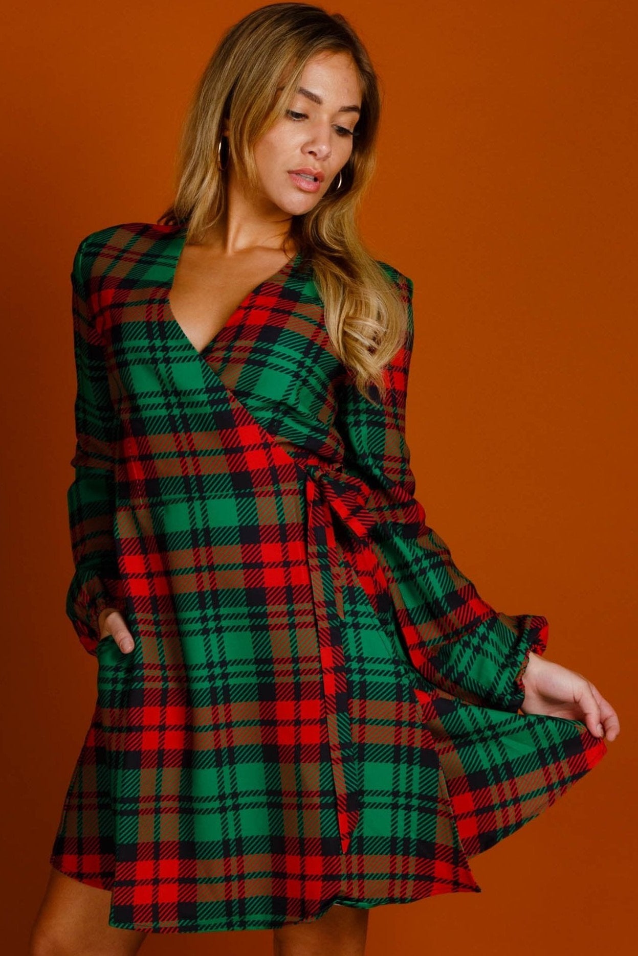 plaid christmas dress womens The Lincoln Log Love Lady Shirt dress Color:Royal Blue and Black EOSS Buy Love & Roses Size XXl