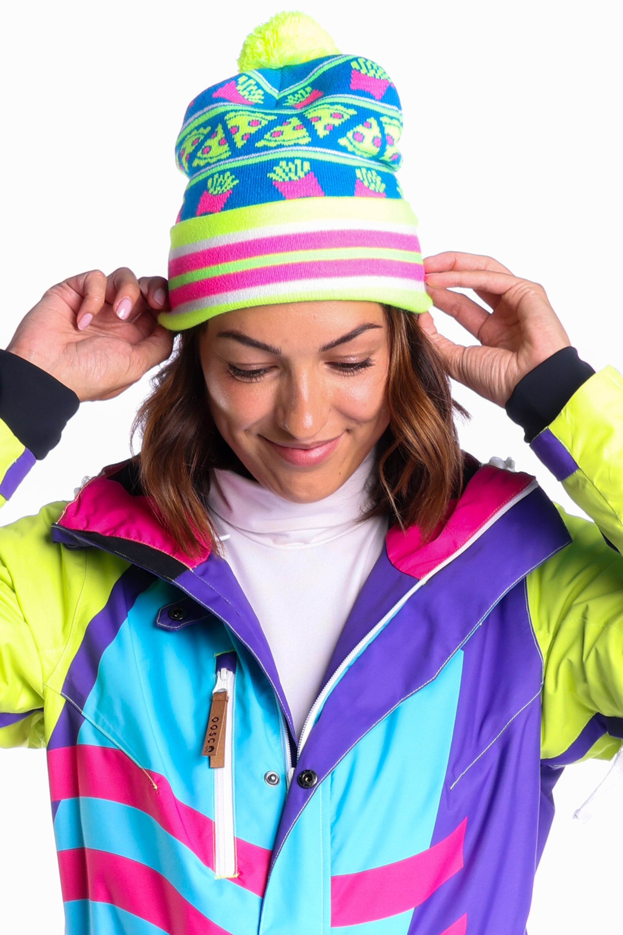 Pizza and French Fry Ski Beanie | The Ski School – Shinesty
