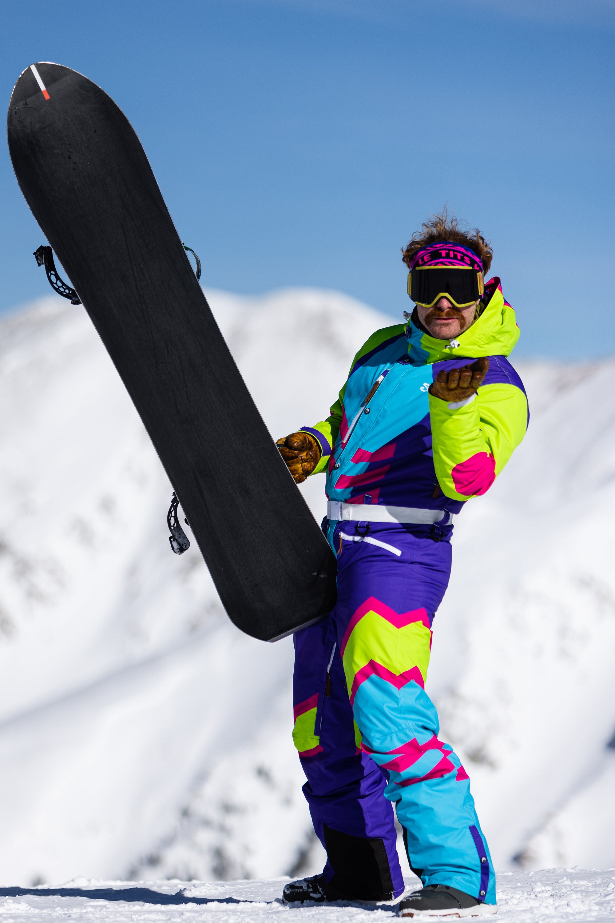Ski Onesie | Neon Purple Retro – Shinesty