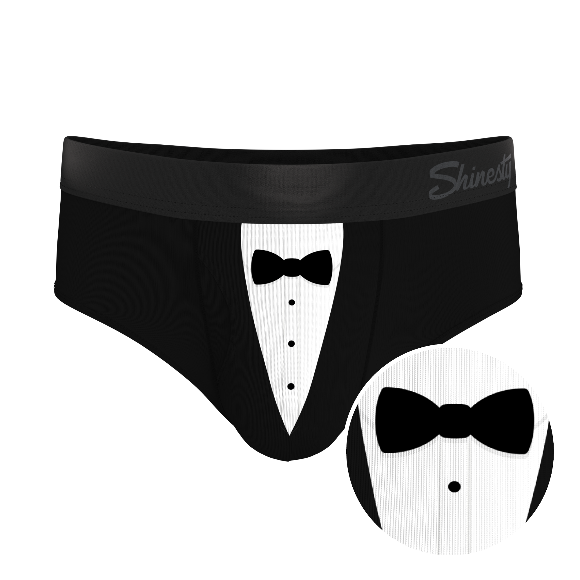 The 009 | Black Tuxedo Ball Hammock® Pouch Underwear Briefs - Shinesty
