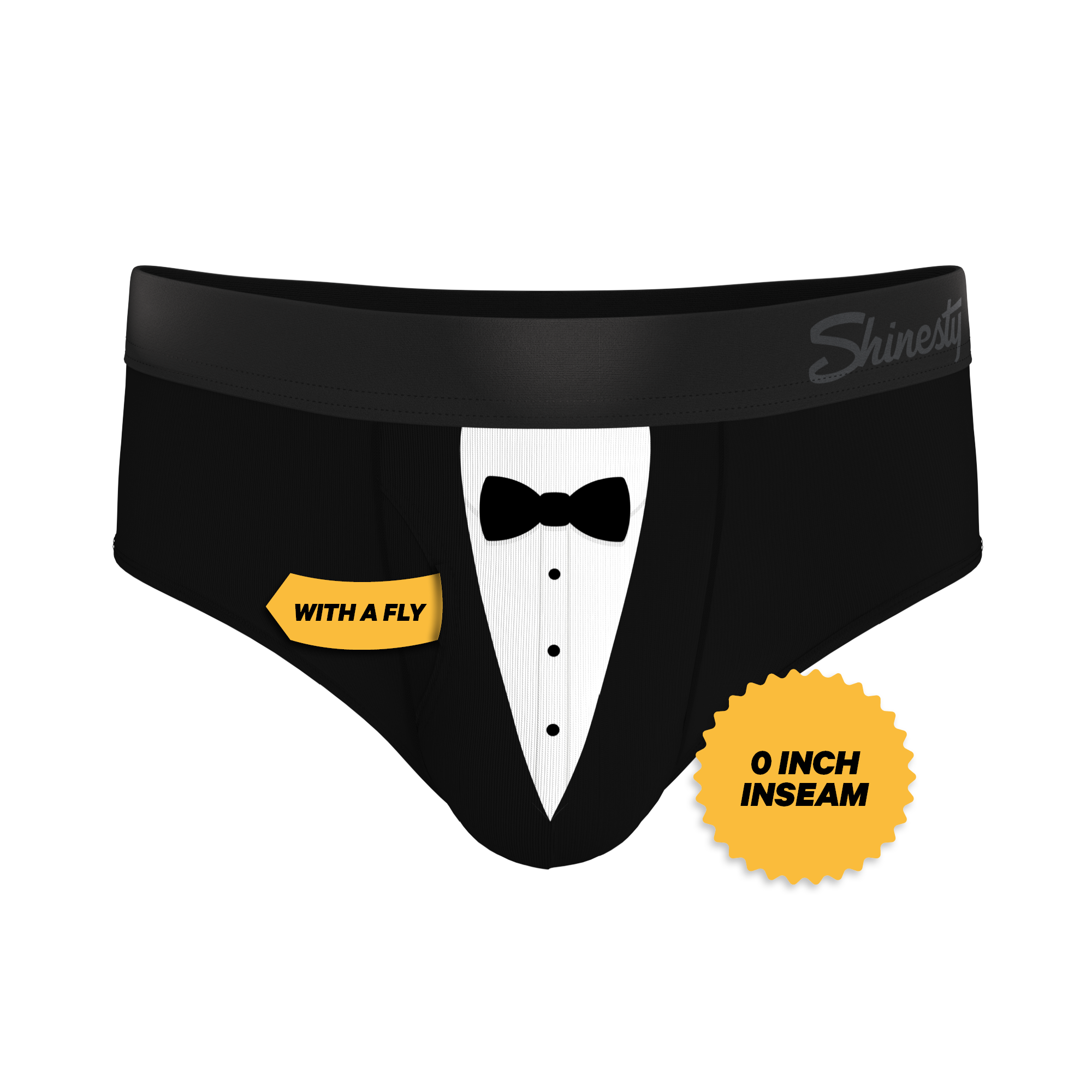 The 009 | Black Tuxedo Ball Hammock® Pouch Underwear Briefs - Shinesty