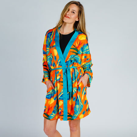 Cruise Ship Casanova Hawaiian Party Kimono