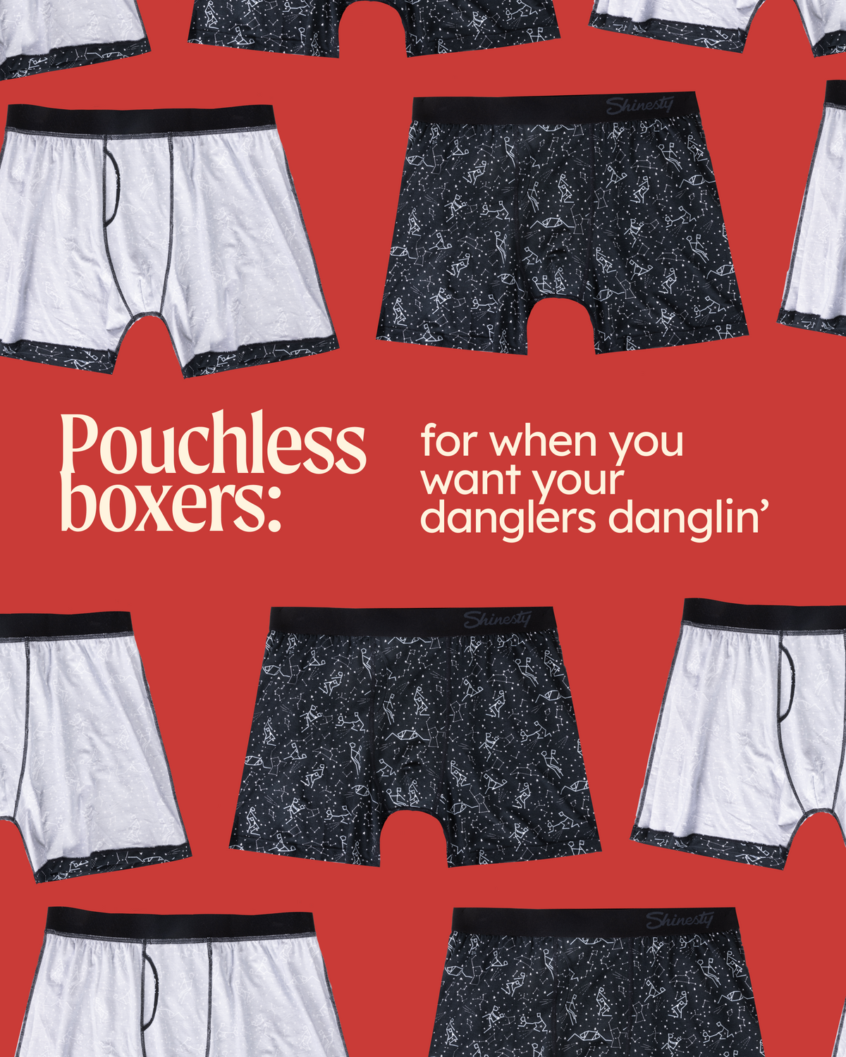 Loose fitting boxers layflat
