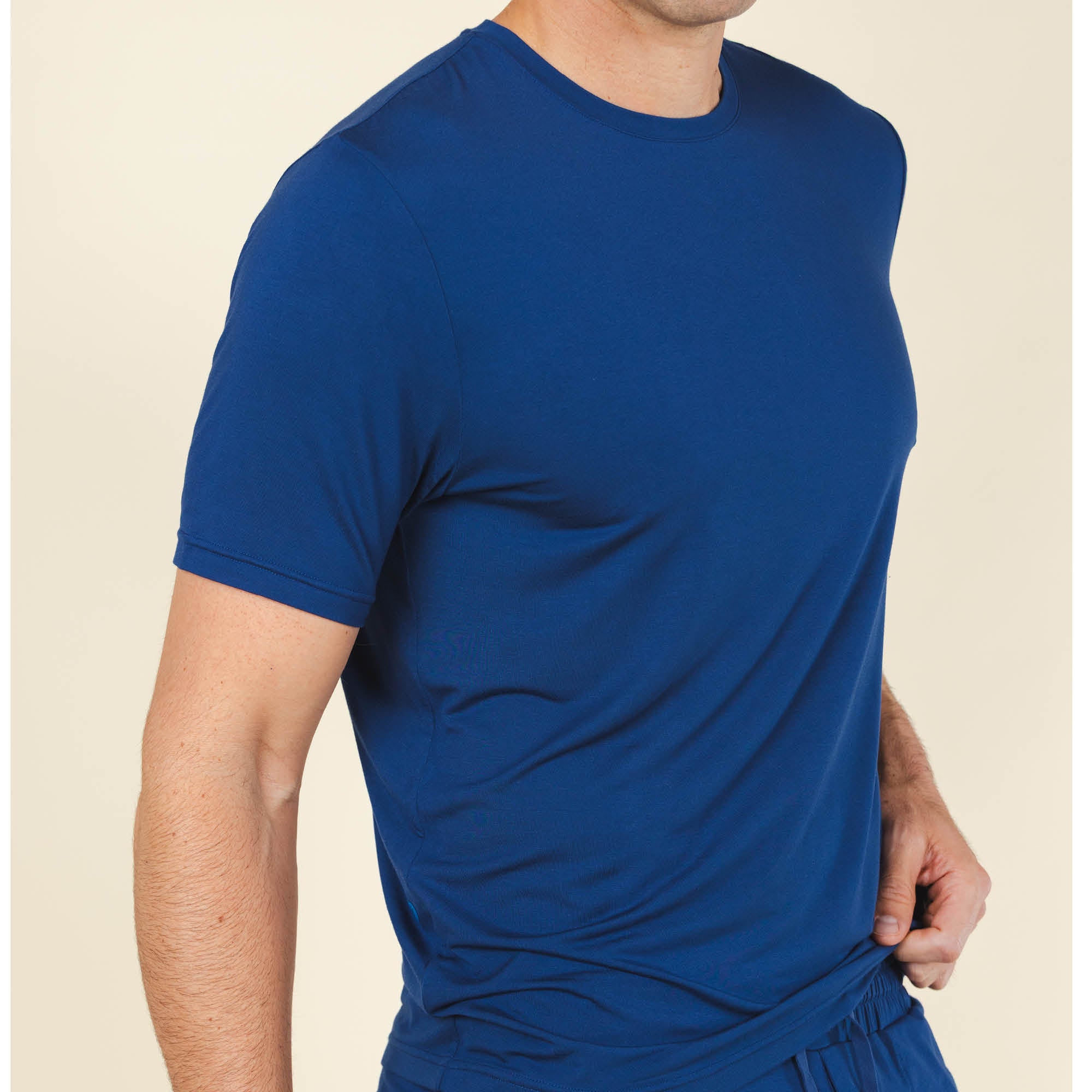 The Big Blue | Navy SleepDeep™ Men’s Pajama Shirt - Shinesty