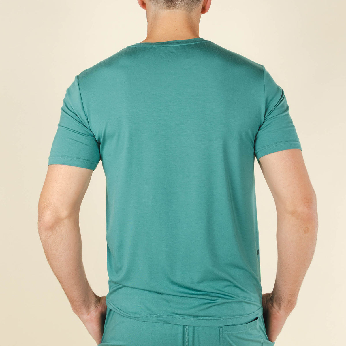 The Curacao | Teal SleepDeep™ Men’s Pajama Shirt - Shinesty