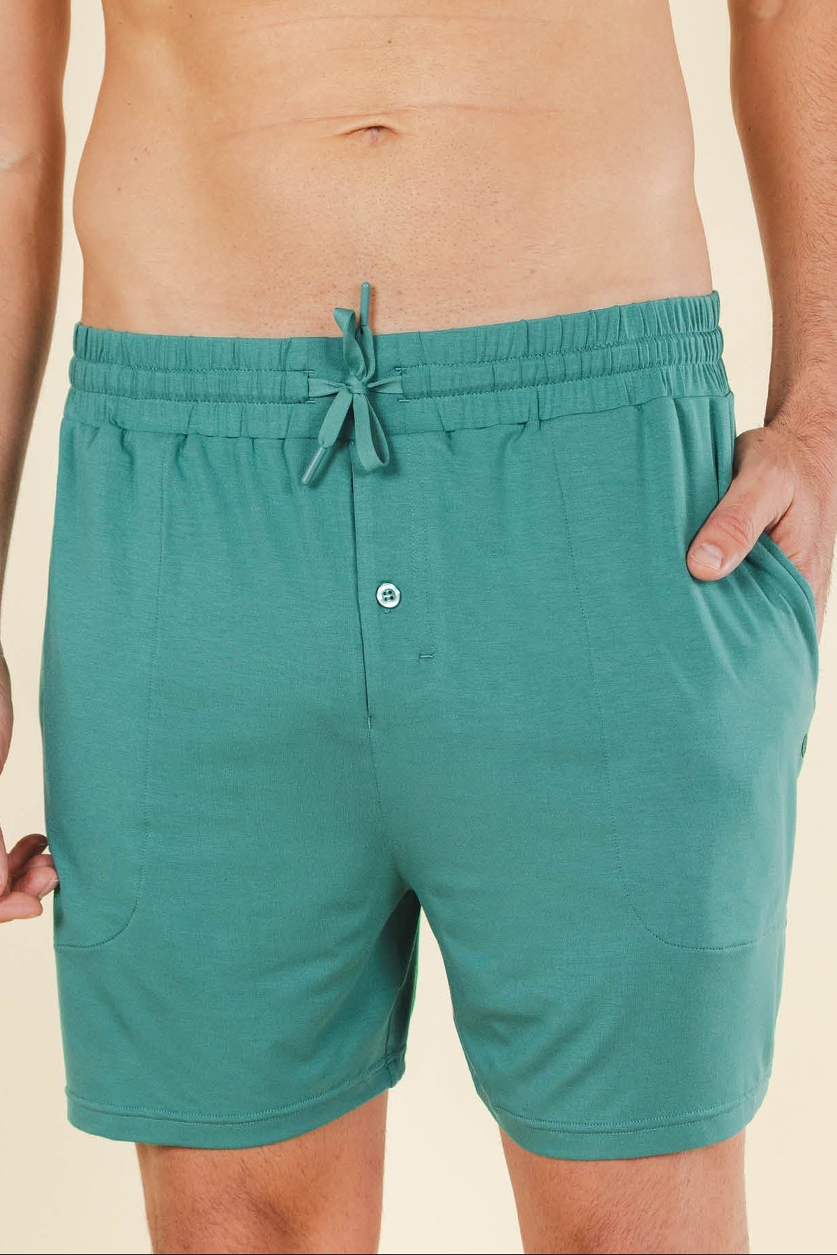 The Curacao | Teal SleepDeep™ Men’s Pajama Shorts - Shinesty