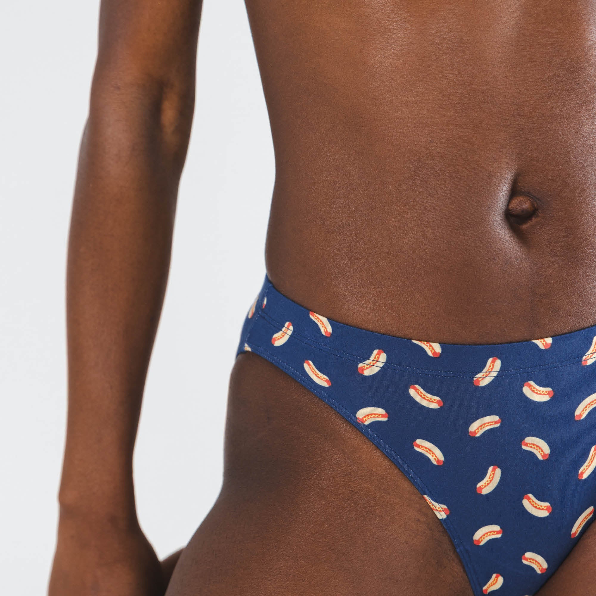 The Itty Bitty Buns | Hotdog Modal Bikini Underwear - Shinesty