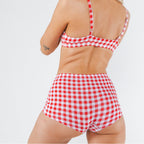 The Hot Diggity | Red Gingham Modal Boyshort Underwear - Shinesty