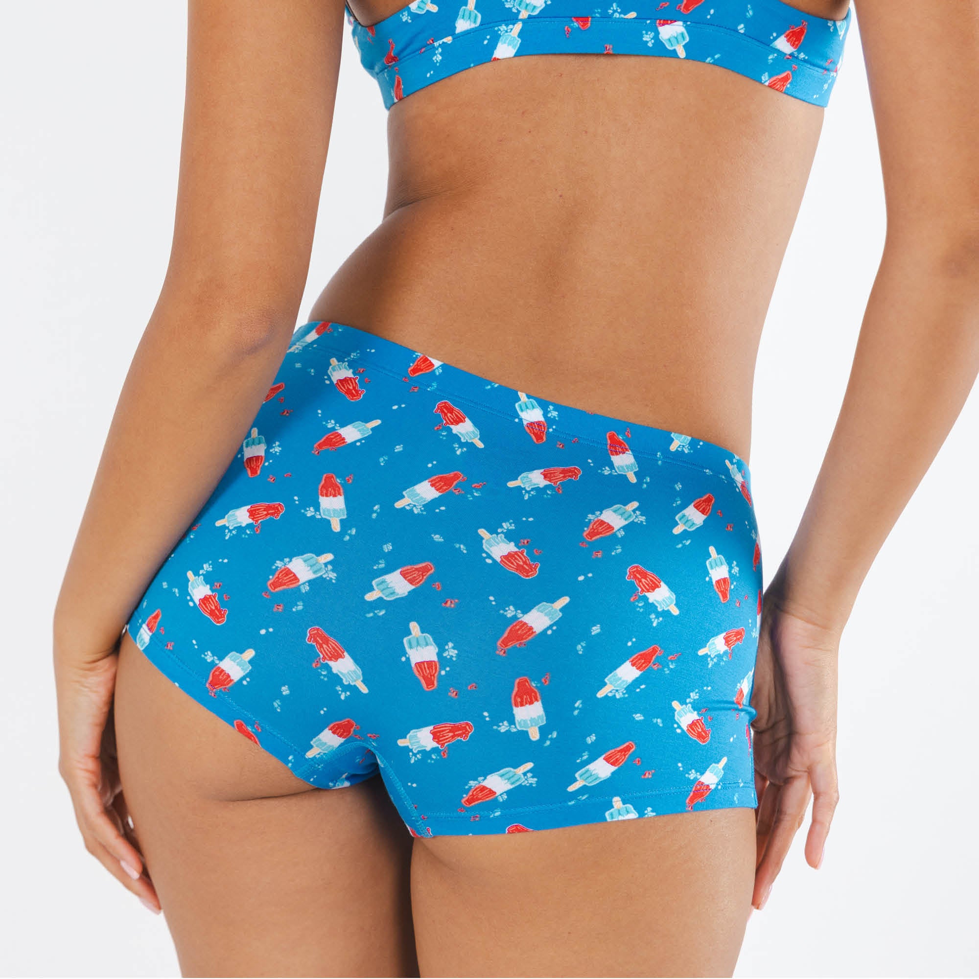 The Popsicle Stick | USA Popsicle Modal Boyshort Underwear - Shinesty