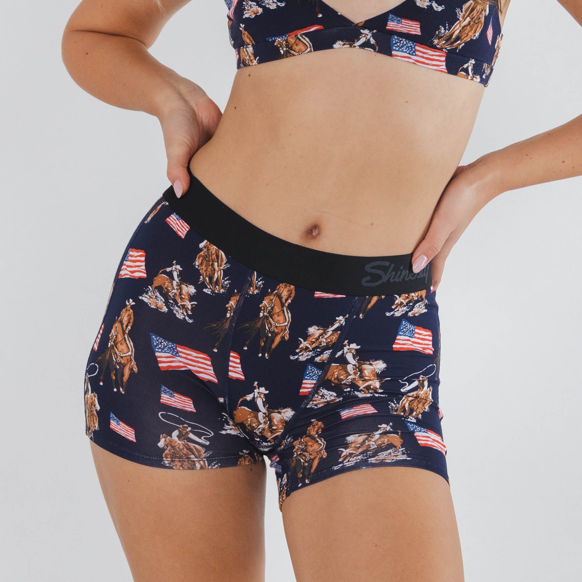 The Bootstraps & Chaps | Americana Cowboy Women’s Boxers - Shinesty