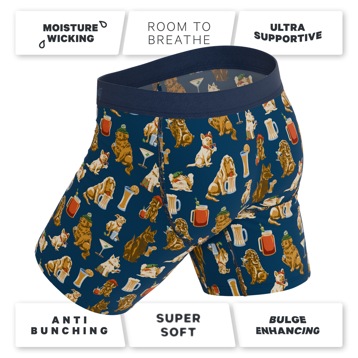 The Holiday Season | Long Leg Ball Hammock® Pouch Underwear With Fly 3 Pack - Shinesty