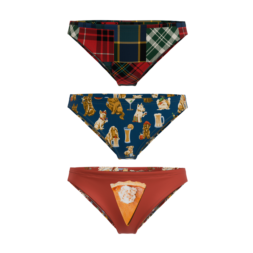 The Holiday Season | Bikini Underwear 3 Pack - Shinesty