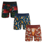 The Holiday Season | Ball Hammock® Pouch Boxer Briefs with Fly 3 Pack - Shinesty