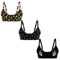 The Haunted Trio | Boob Hammock™ Plunge Bralette 3 Pack - Shinesty