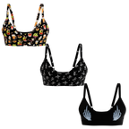 The Haunted Trio | Boob Hammock™ Plunge Bralette 3 Pack - Shinesty