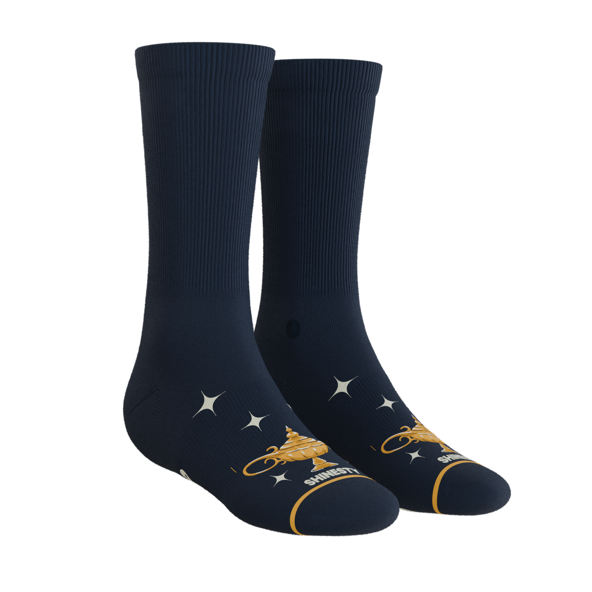 The 3 Wishbone | Dreamy Genie Lamp Heel Hammock™ Crew Socks - Shinesty