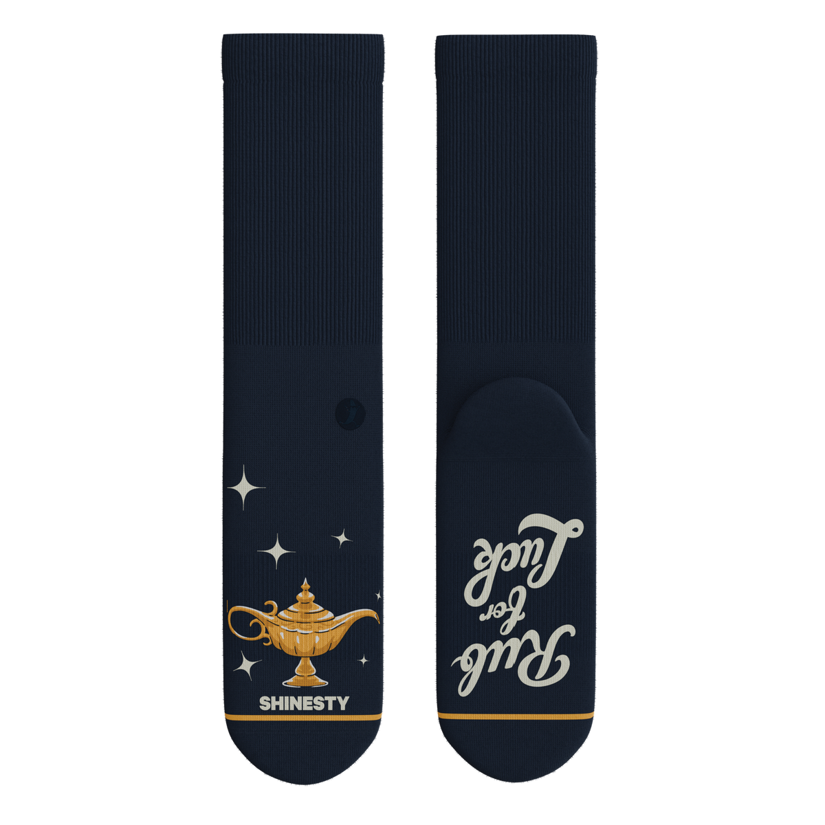 The 3 Wishbone | Dreamy Genie Lamp Heel Hammock™ Crew Socks - Shinesty