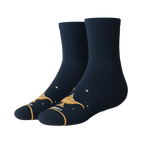 The 3 Wishbone | Dreamy Genie Lamp Heel Hammock™ Quarter Crew Socks - Shinesty