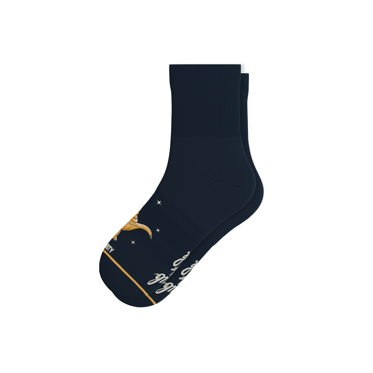 The 3 Wishbone | Dreamy Genie Lamp Heel Hammock™ Quarter Crew Socks - Shinesty
