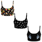 The Haunted Trio | Boob Hammock™ Scoop Bralette 3 Pack - Shinesty