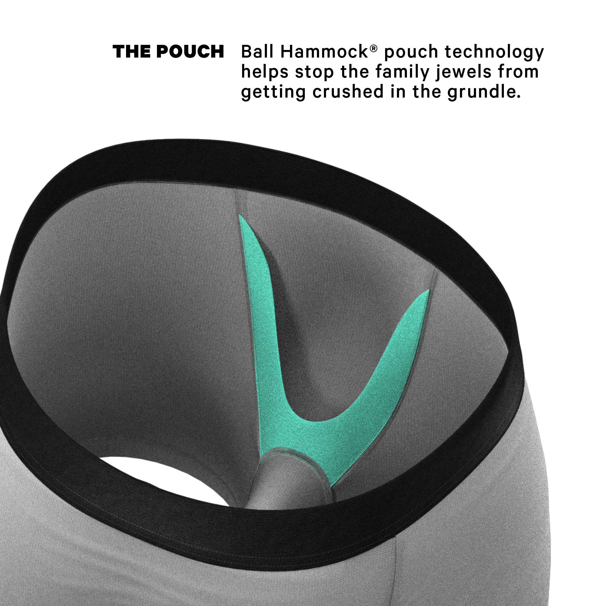 The 50 Shades | Grey Ball Hammock® Pouch Underwear - Shinesty