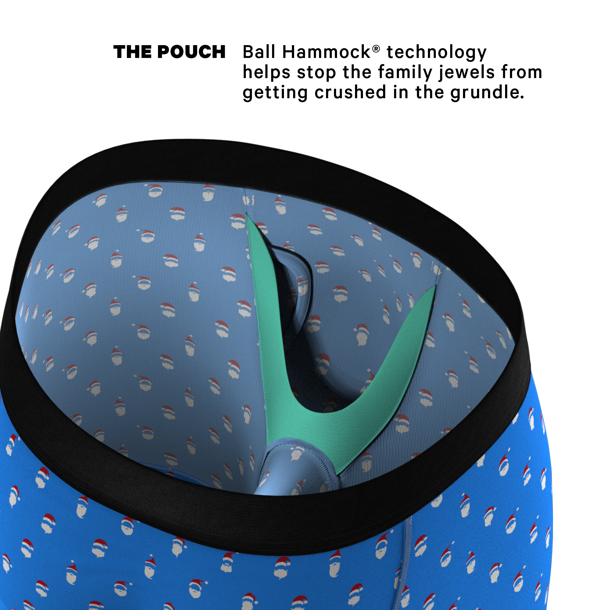 The 50 Shades Of Santa | Holiday Ball Hammock® Boxer - Long Leg - Shinesty