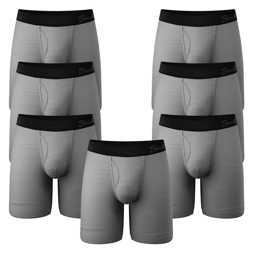 The 50 Shades | Long Leg Ball Hammock® Pouch Underwear With Fly 7 Pack - Shinesty