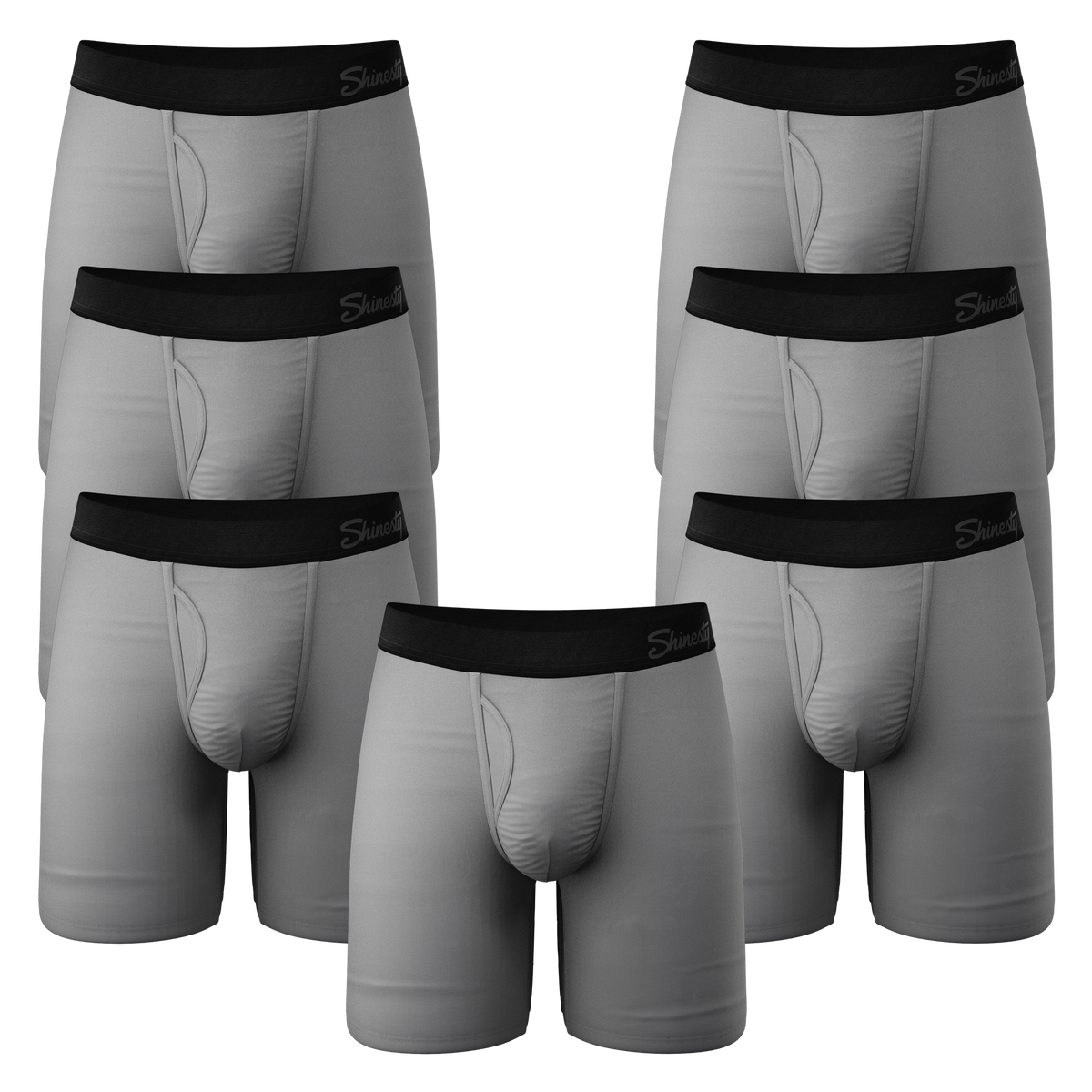 The 50 Shades | Long Leg Ball Hammock® Pouch Underwear With Fly 7 Pack - Shinesty