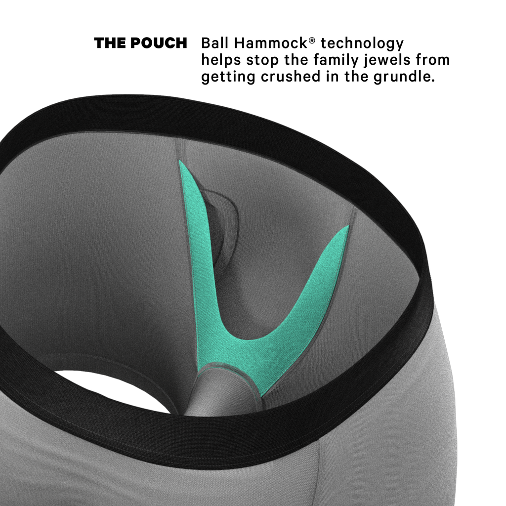 The 50 Shades | Grey Ball Hammock® Pouch Underwear With Fly - Shinesty