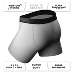The 50 Shades | Grey Ball Hammock® Pouch Underwear With Fly - Shinesty