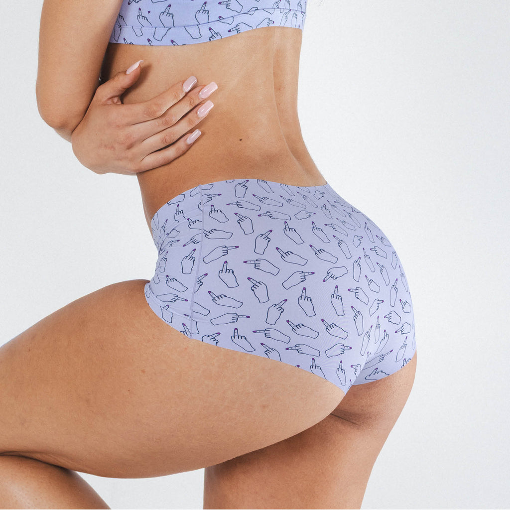 The Little Birdy | Middle Finger Women’s Seamless Boyshort - Shinesty