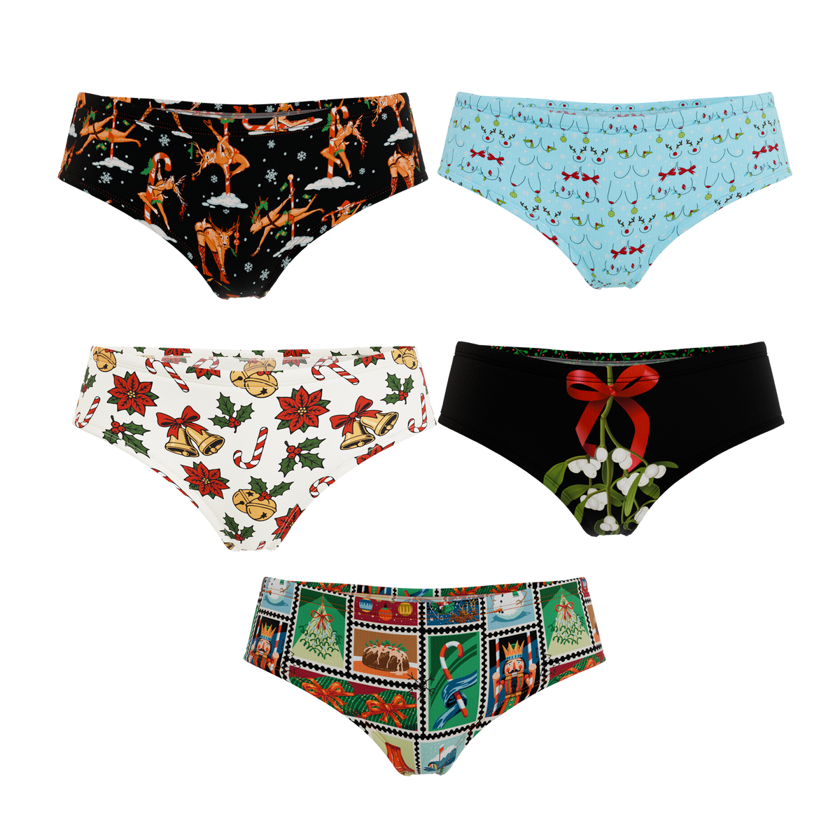 The Holiday Club | Cheeky Underwear 5 Pack - Shinesty