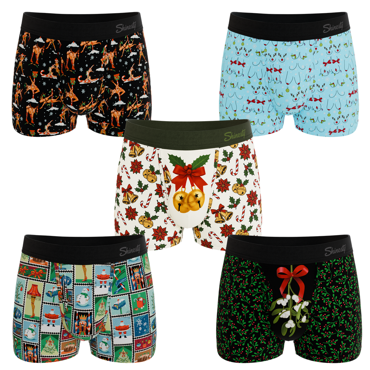 The Holiday Club | Ball Hammock® Pouch Trunks Underwear 5 Pack - Shinesty