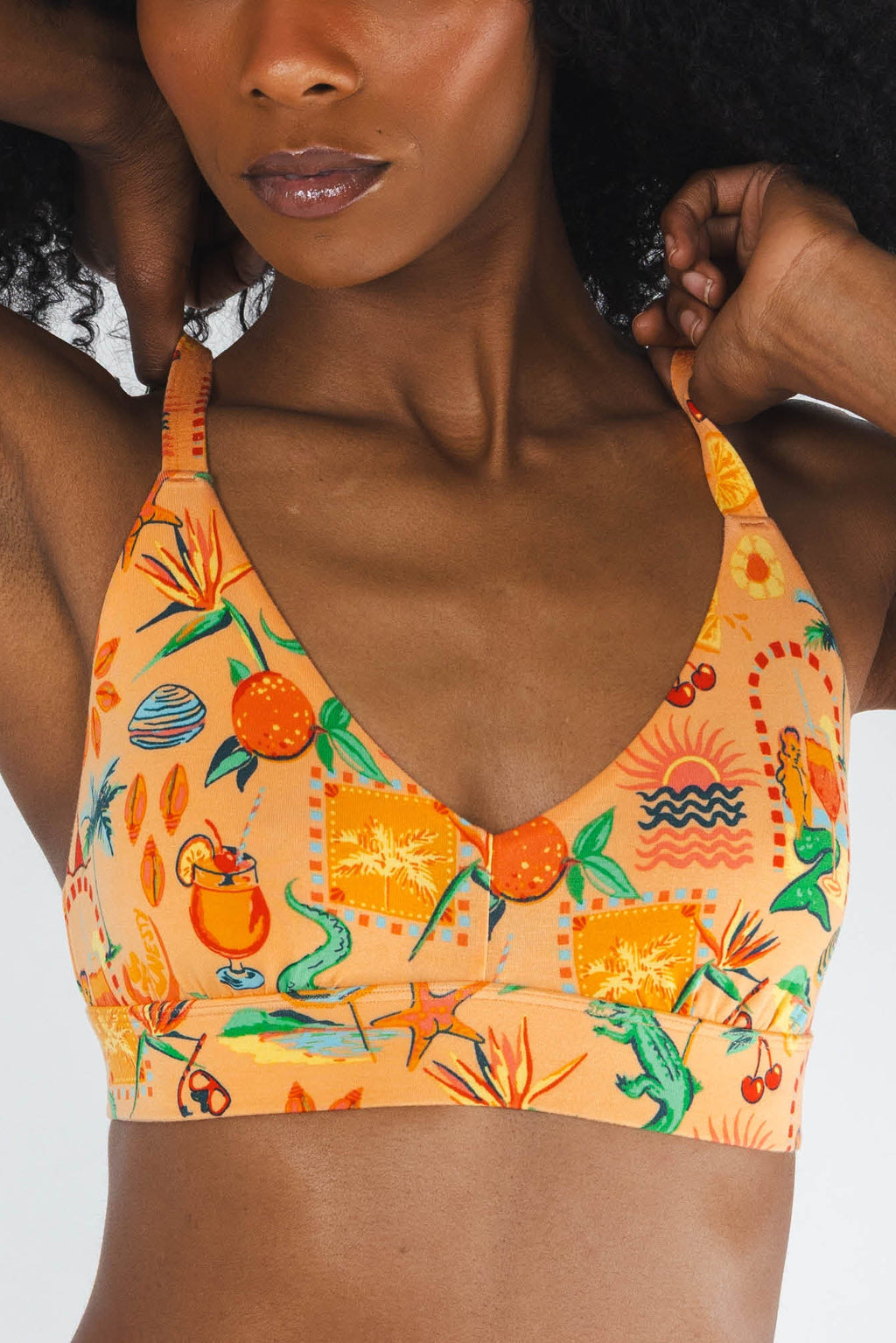 The Sunshine State | Creamsicle Summer Boob Hammock™ Plunge Bralette - Shinesty