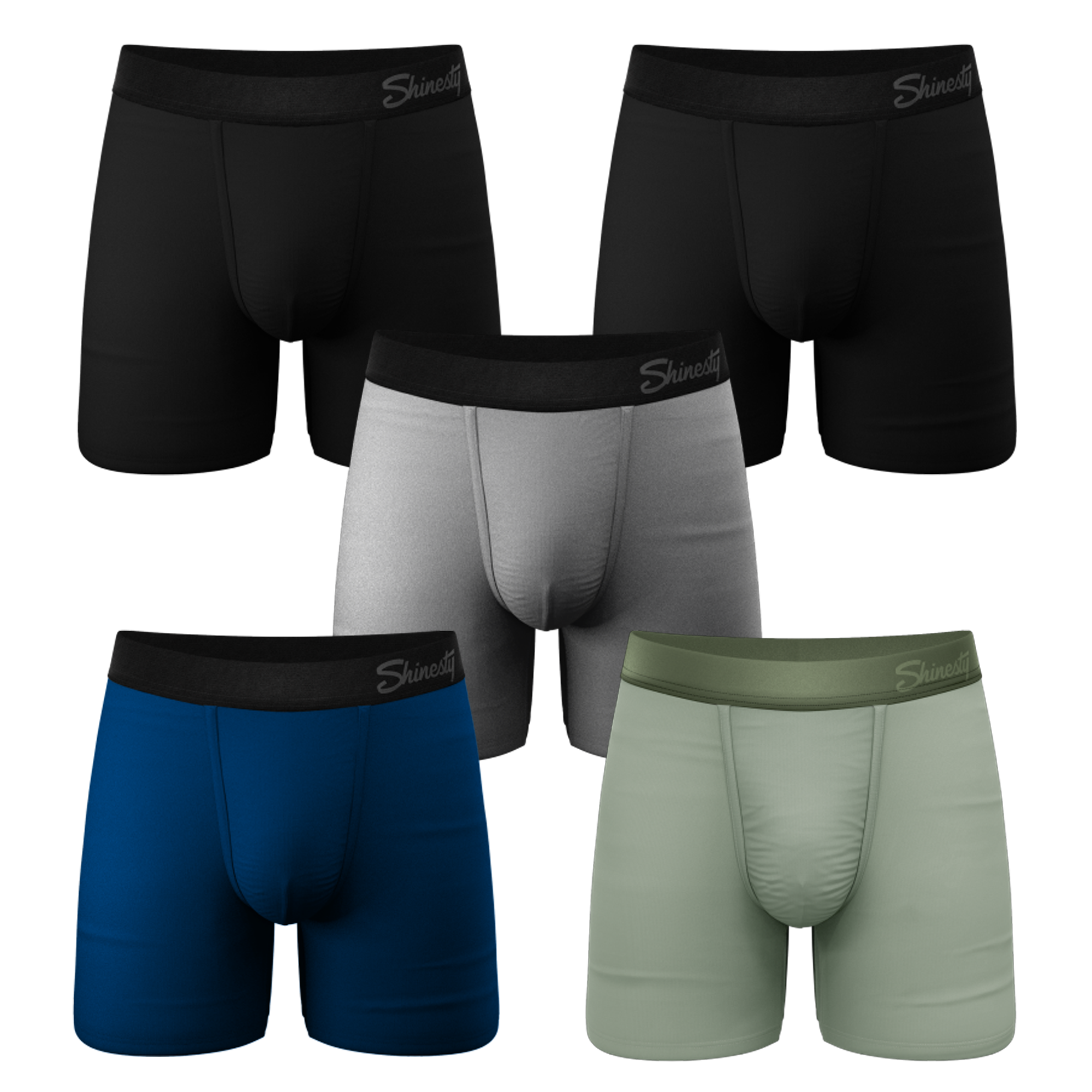 The 5 Solids | Ball Hammock® Boxer Brief 5 Pack - Shinesty