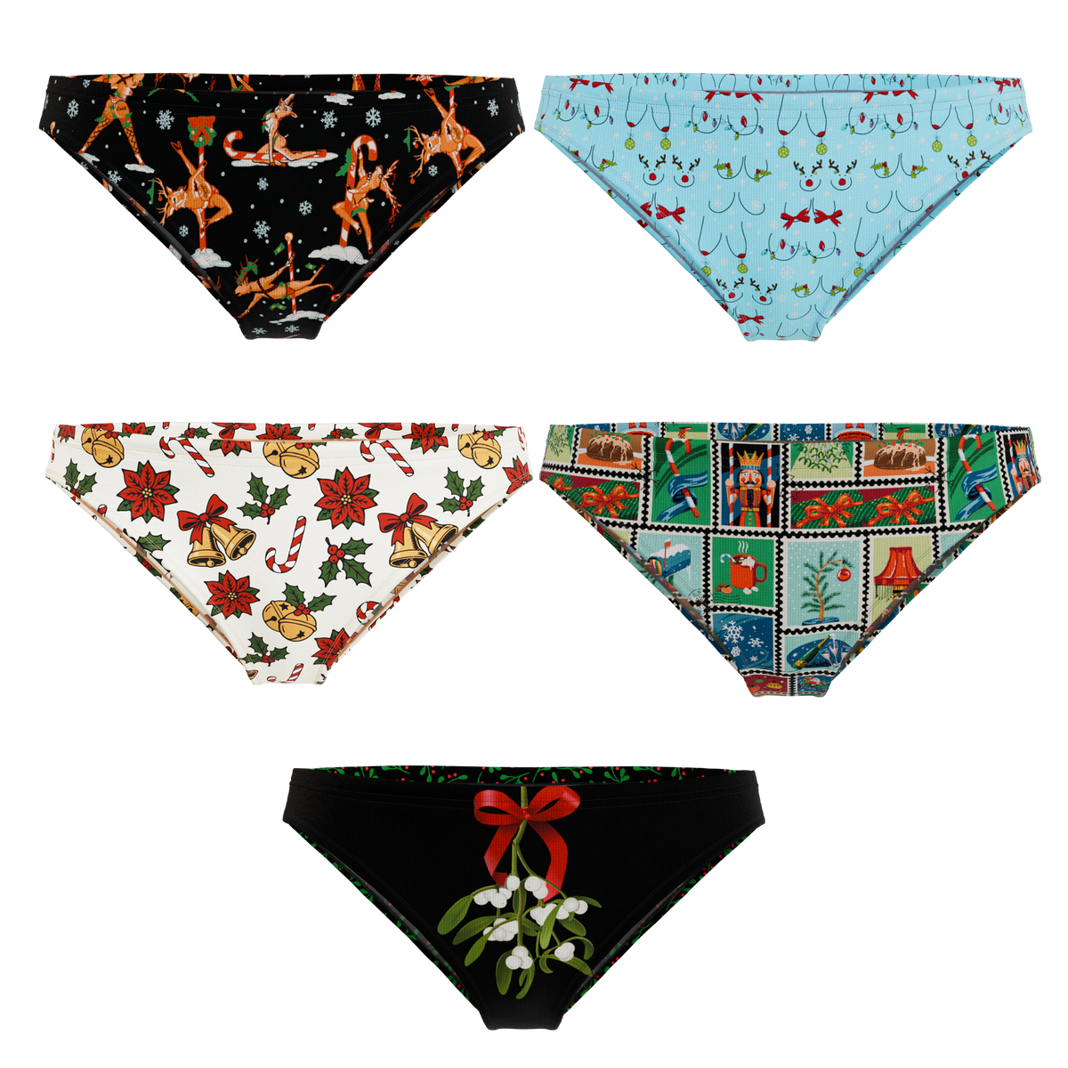 The Holiday Club | Bikini Underwear 5 Pack - Shinesty