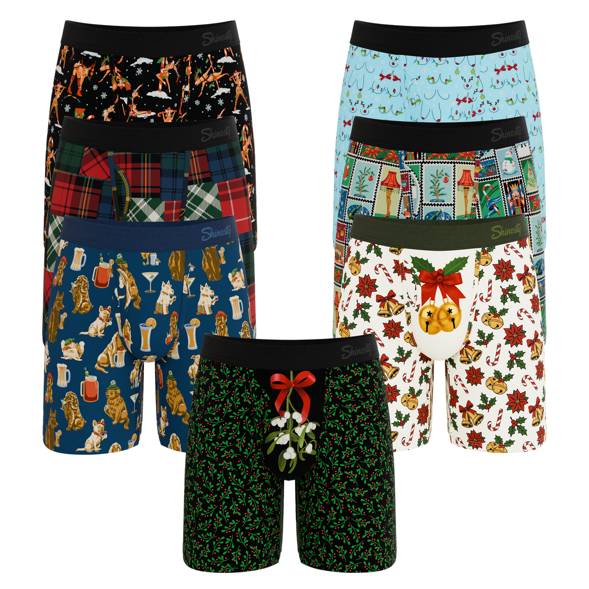 The Ultimate Holiday Pack | Long Leg Ball Hammock® Pouch Underwear With Fly 7 Pack - Shinesty