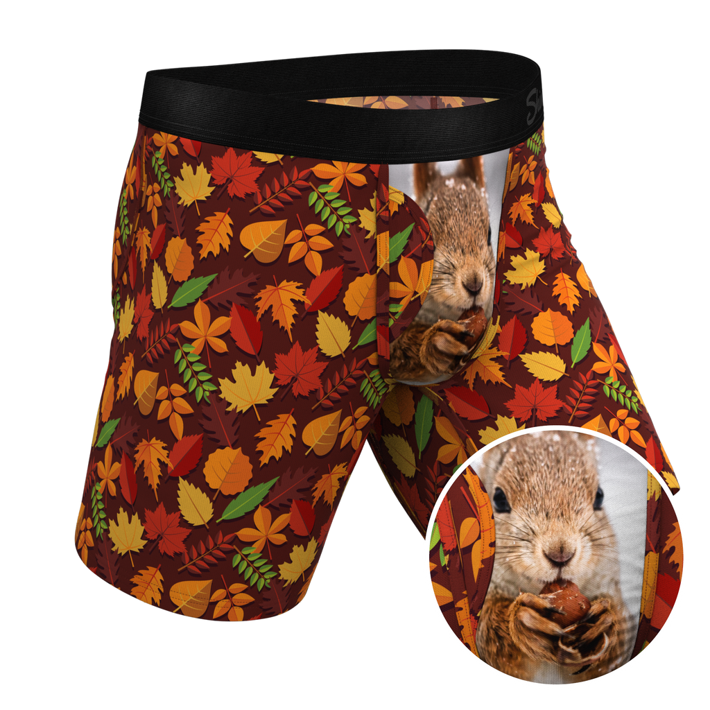 The Acorn Hoard | Squirrel Ball Hammock® Boxer - Long Leg - Shinesty
