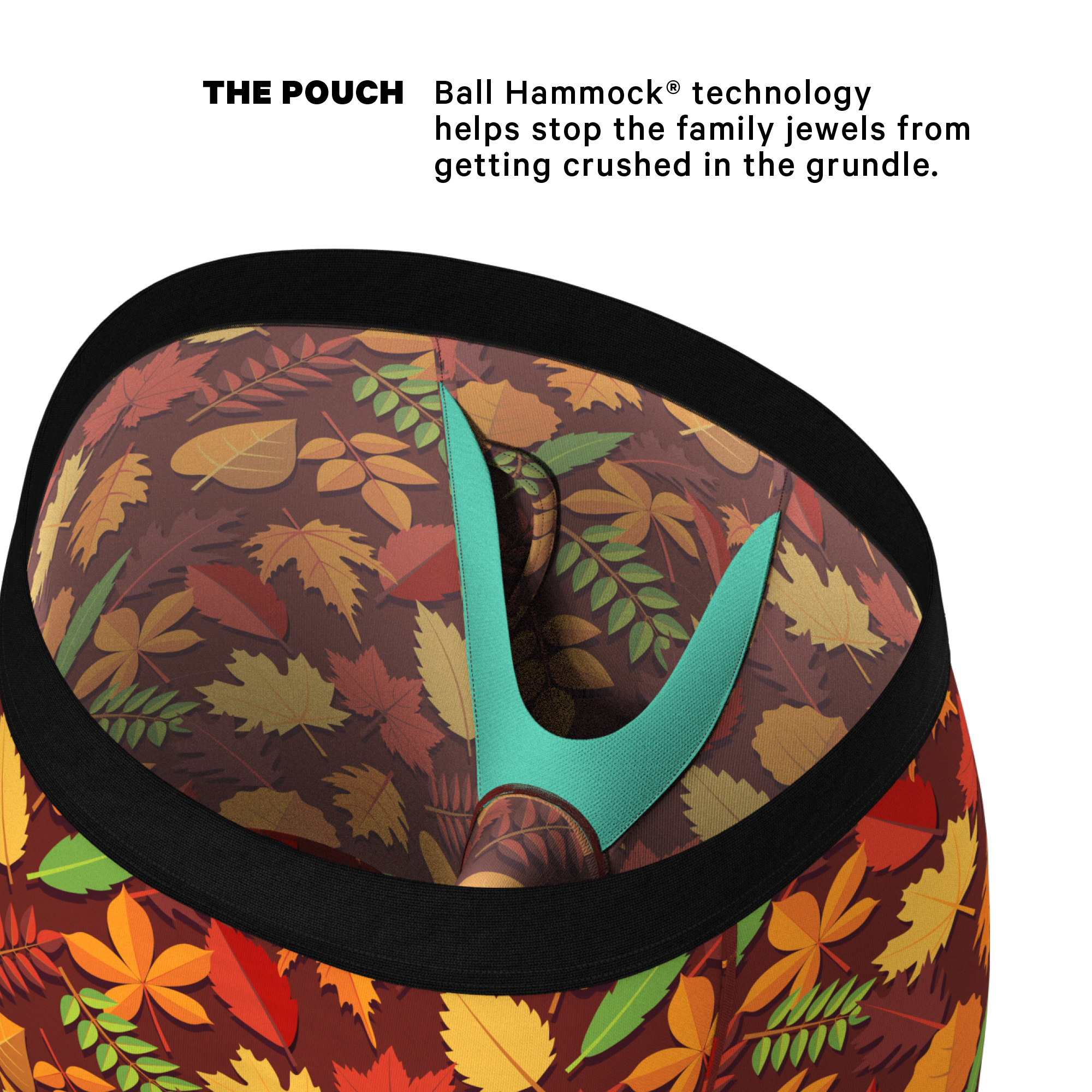 The Acorn Hoard | Squirrel Ball Hammock® Boxer - Long Leg - Shinesty