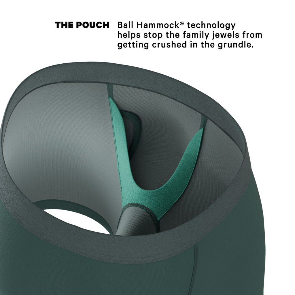 The Alloy | Dark Teal Ball Hammock® Pouch Underwear With Fly - Shinesty
