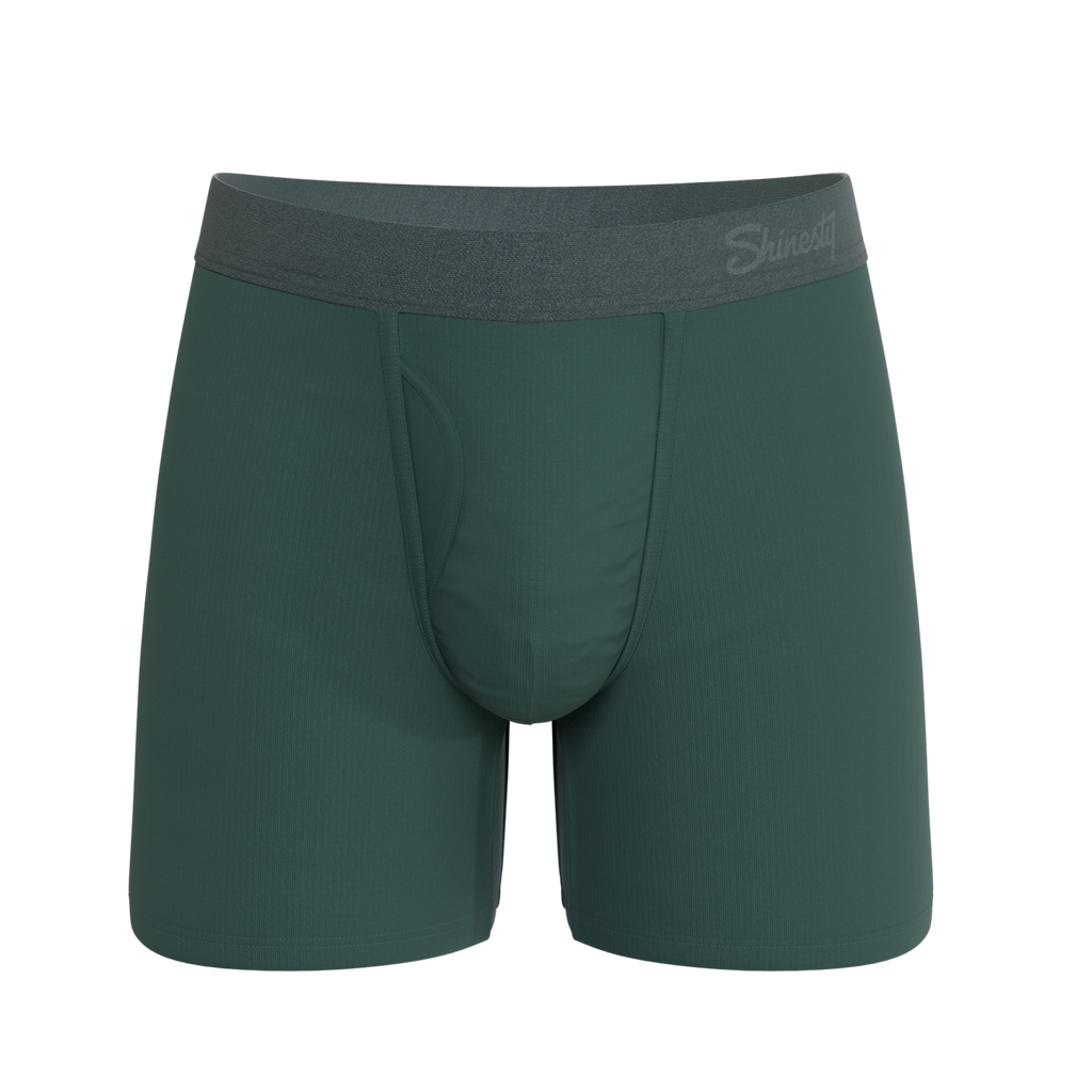 The Alloy | Dark Teal Ball Hammock® Pouch Underwear With Fly - Shinesty