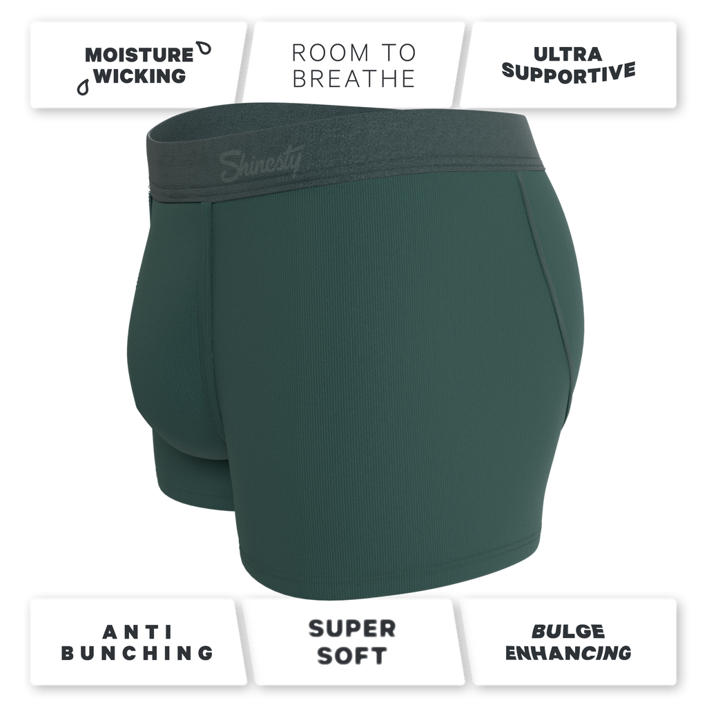 The Alloy | Dark Teal Ball Hammock® Pouch Trunks Underwear - Shinesty