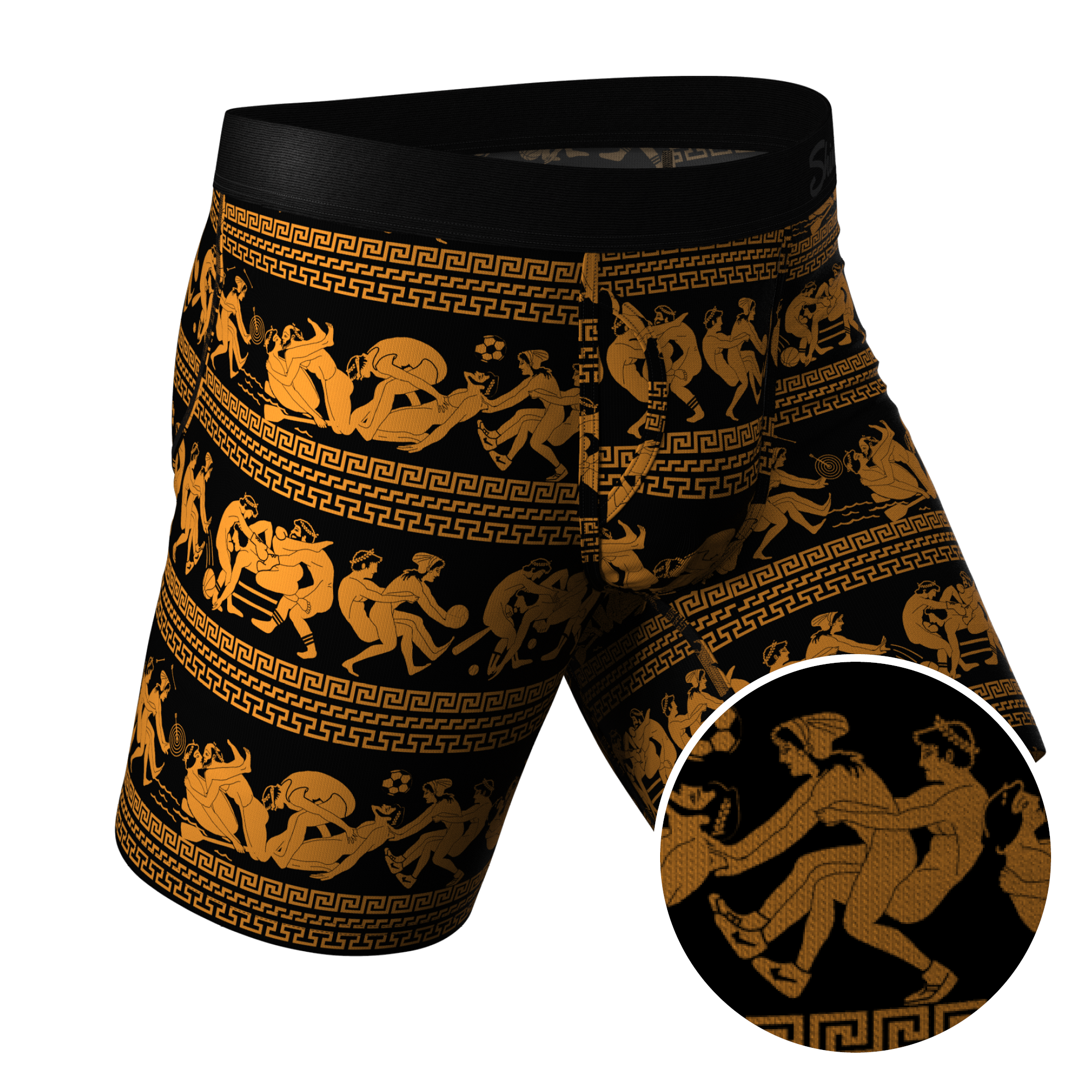 The Ancient Twister | Vase Ball Hammock® Boxer - Long Leg - Shinesty
