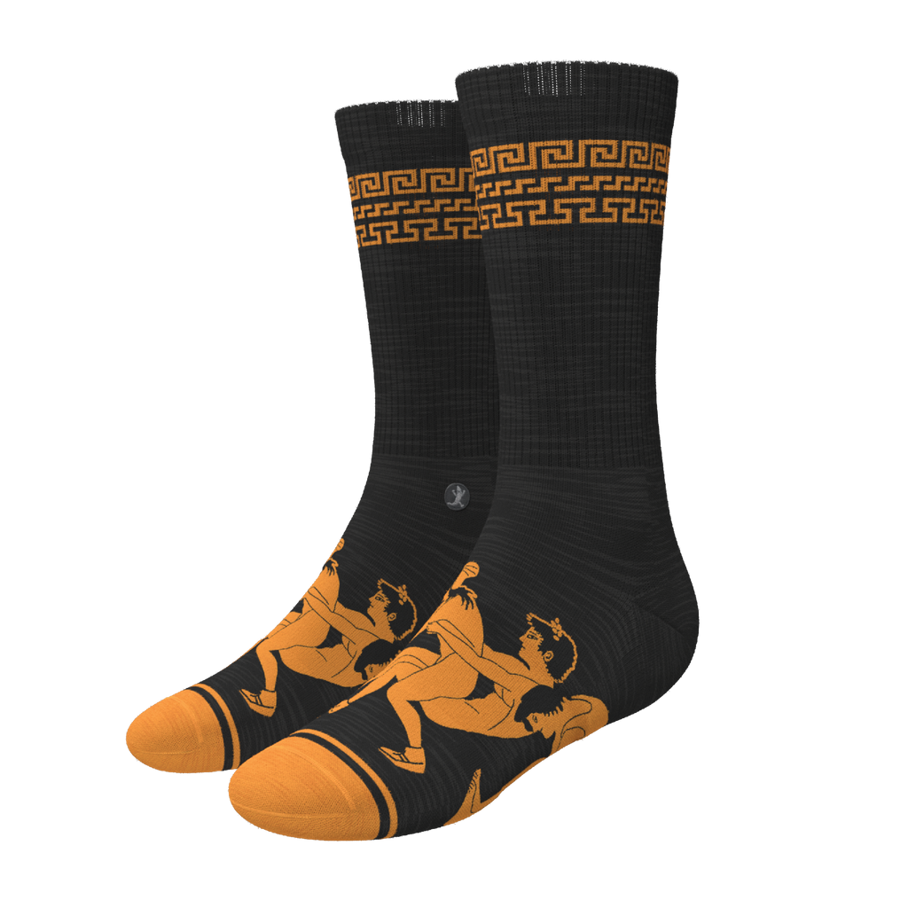The Ancient Twister | Vase Heel Hammock™ Crew Socks - Shinesty