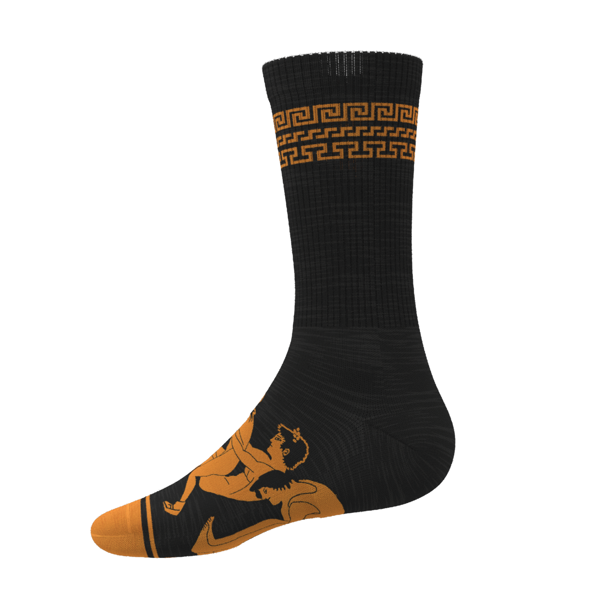 The Ancient Twister | Vase Heel Hammock™ Crew Socks - Shinesty