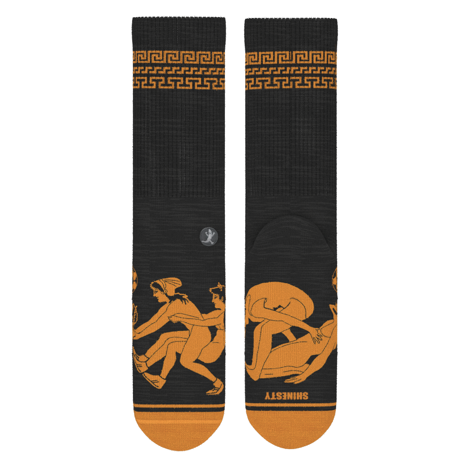 The Ancient Twister | Vase Heel Hammock™ Crew Socks - Shinesty