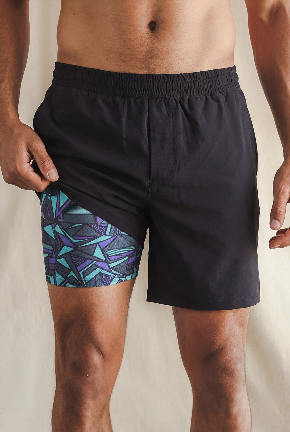 The Anti-Bounce | Black Ball Hammock® 7 Inch Athletic Shorts - Shinesty