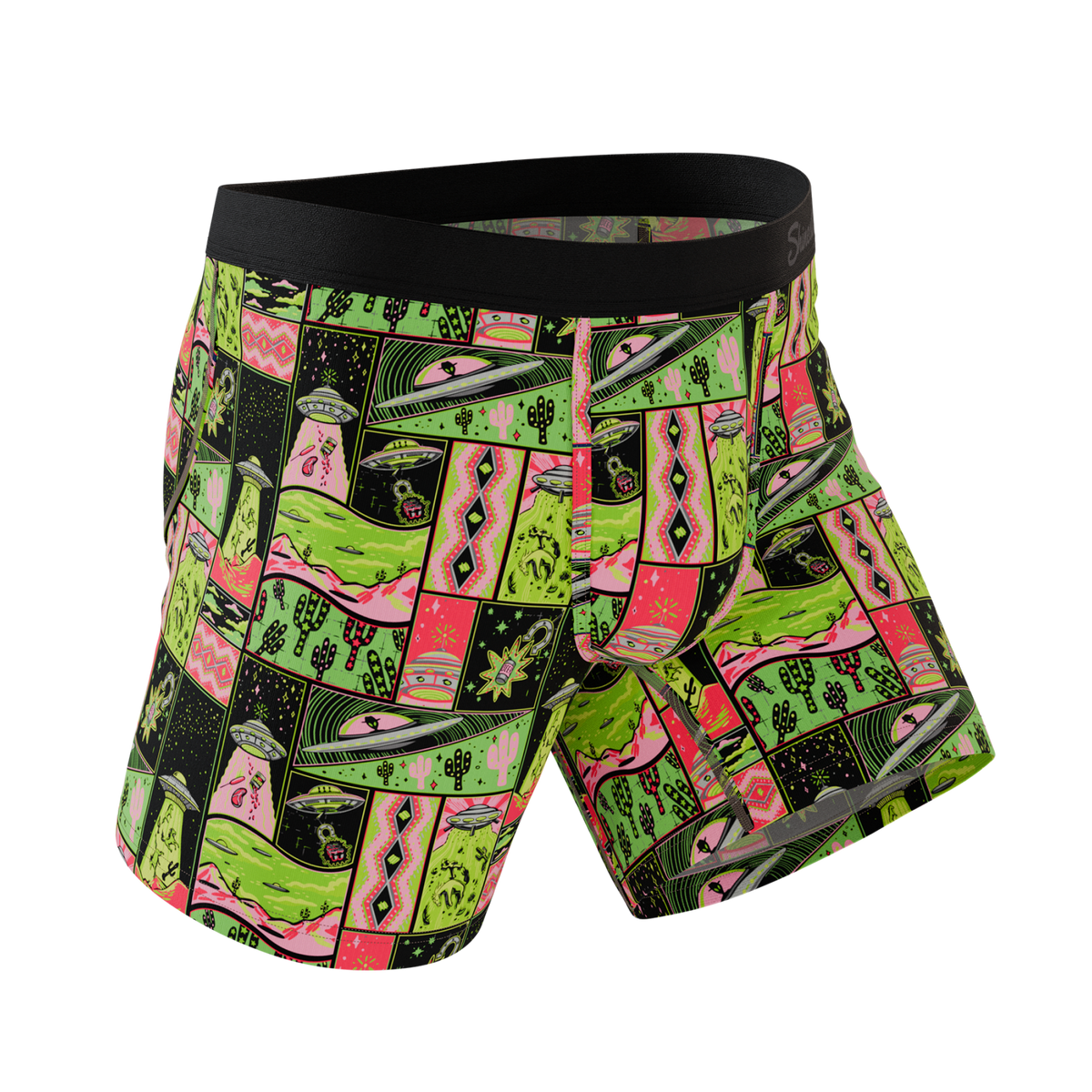 The Area 51 | Retro-Futuristic Alien Ball Hammock® Pouch Underwear - Shinesty